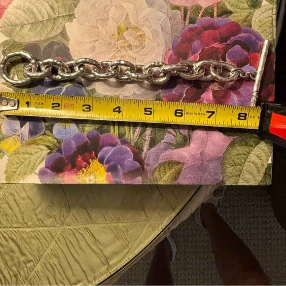 Ippolita Glamazon Bastille Sterling Silver Hammered Links Bracelet - Picture 5 of 6